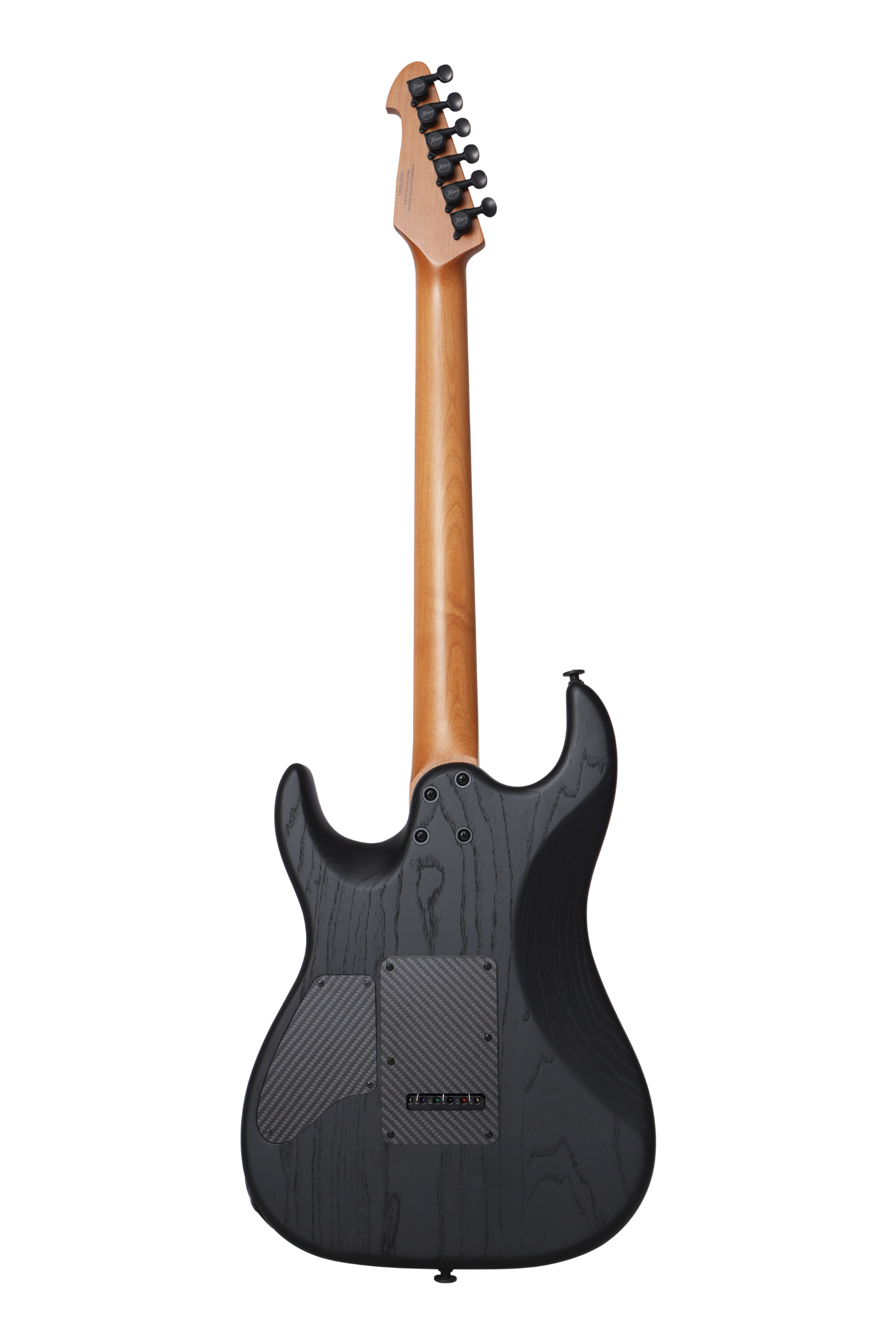 KS-Deluxe Ash Maple SSH Black E-Gitarre